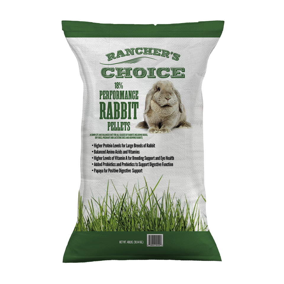 Rancher's Choice 18% PERFORMANCE RABBIT PELLET