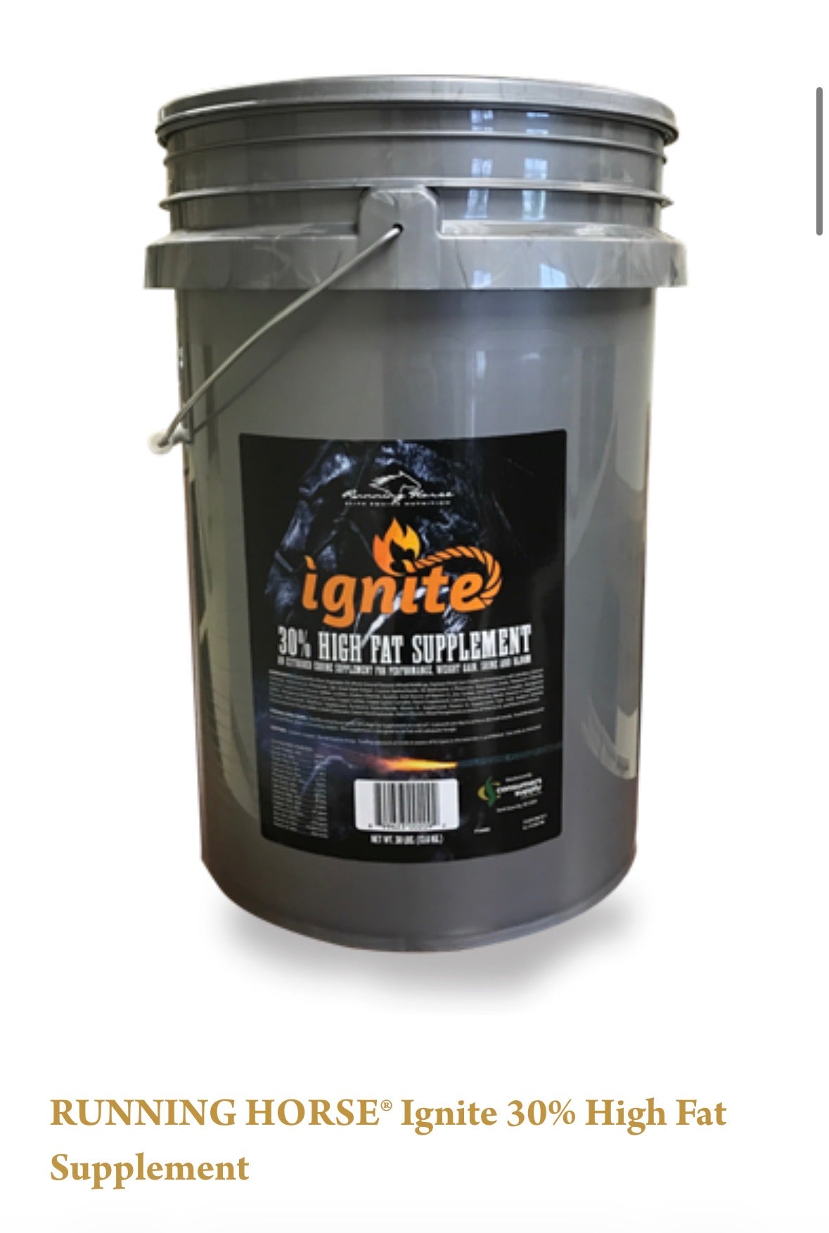 Running Horse IGNITE 30% FAT SUPPLEMENT