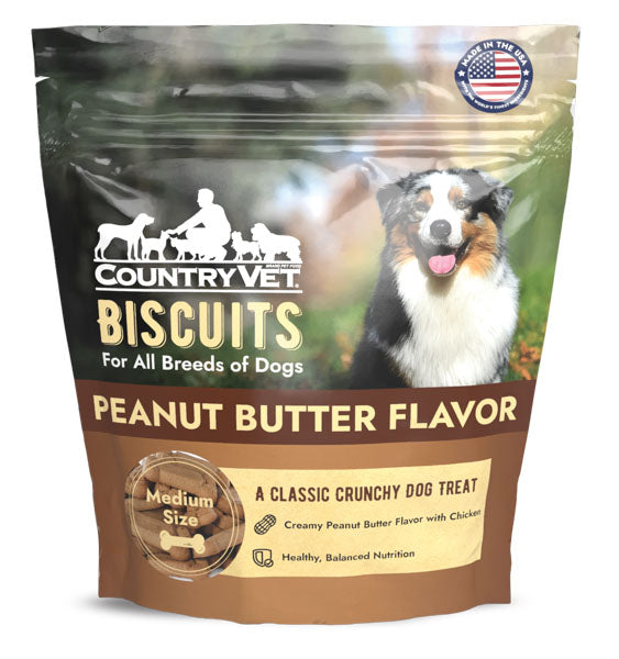 Country Vet PEANUT BUTTER - MEDIUM BISCUIT