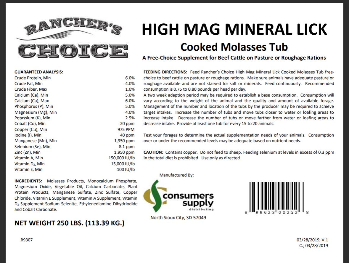 HI MAG MINERAL LICK