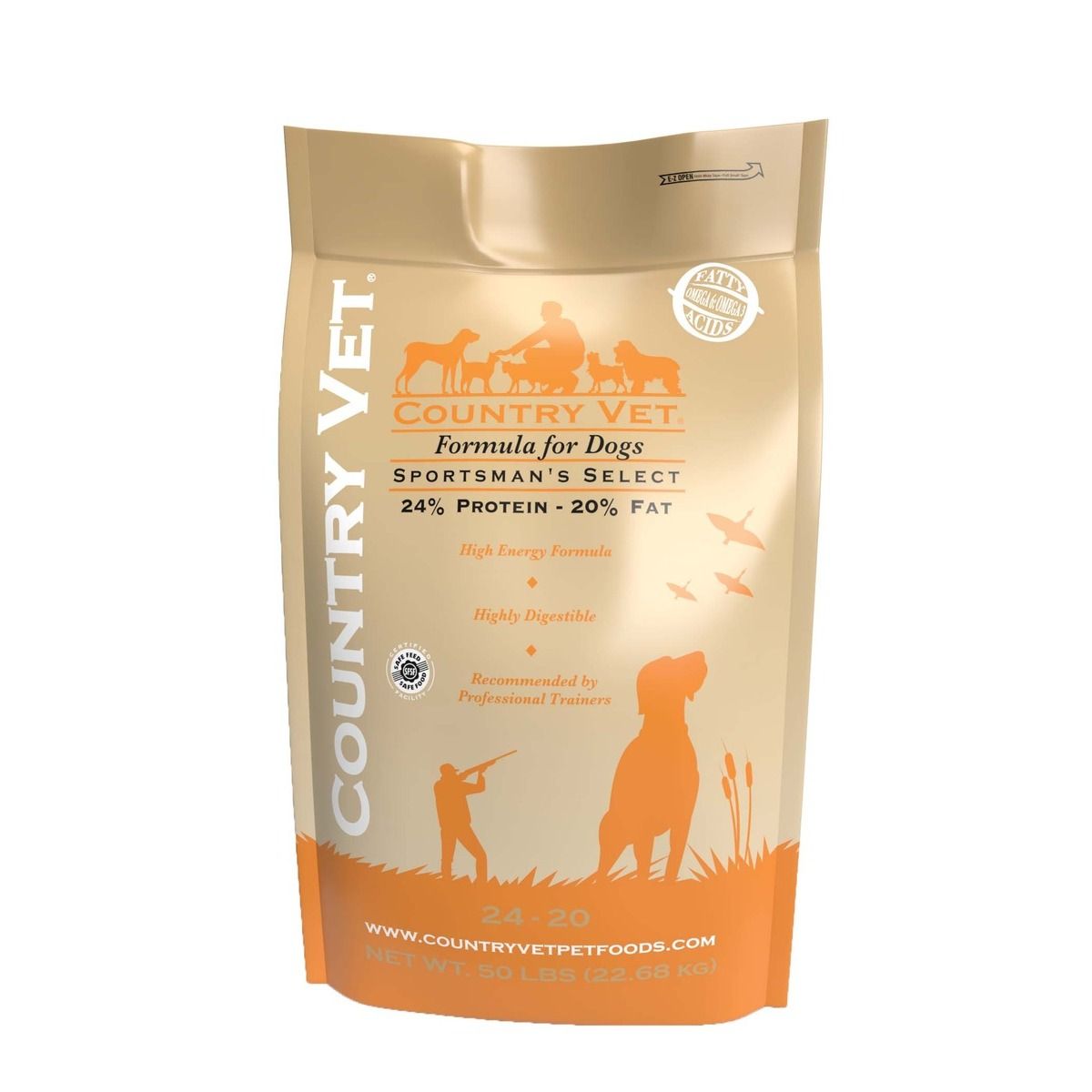 COUNTRY VET SPORTSMAN'S SELECT 24-20, 50LB