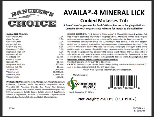 AVAILA-4 MINERAL LICK