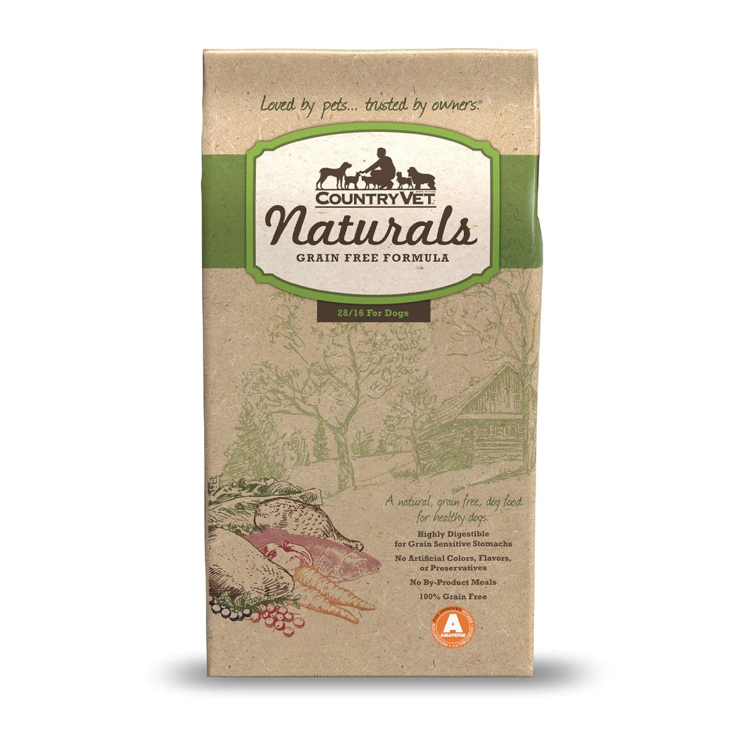 Country Vet NATURALS GRAIN FREE DOG 28-16% (5LB BAG)