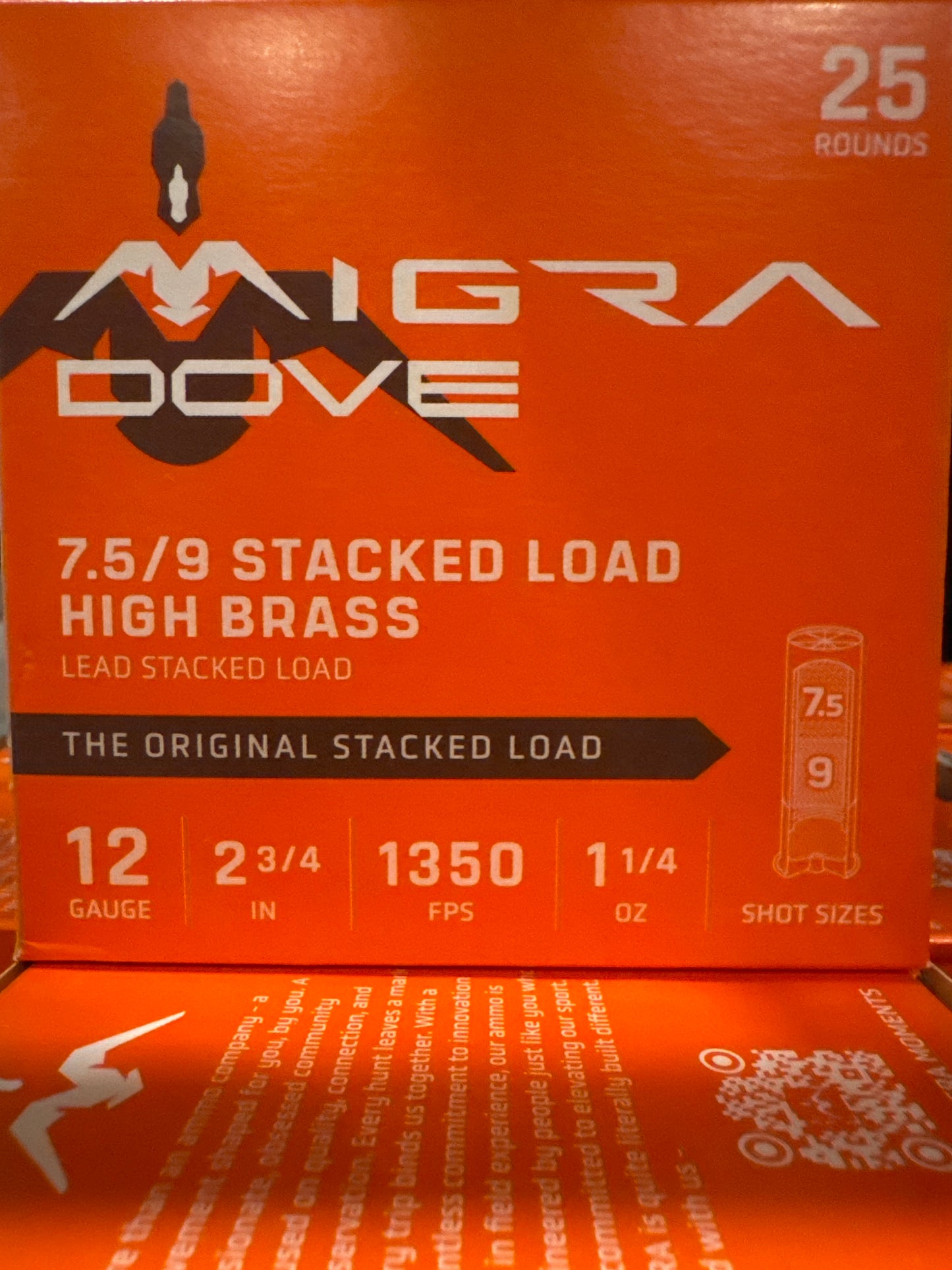 MIGRA Ammunition Ultimate Dove 12 Gauge Shotgun Shells (25 rounds per box)