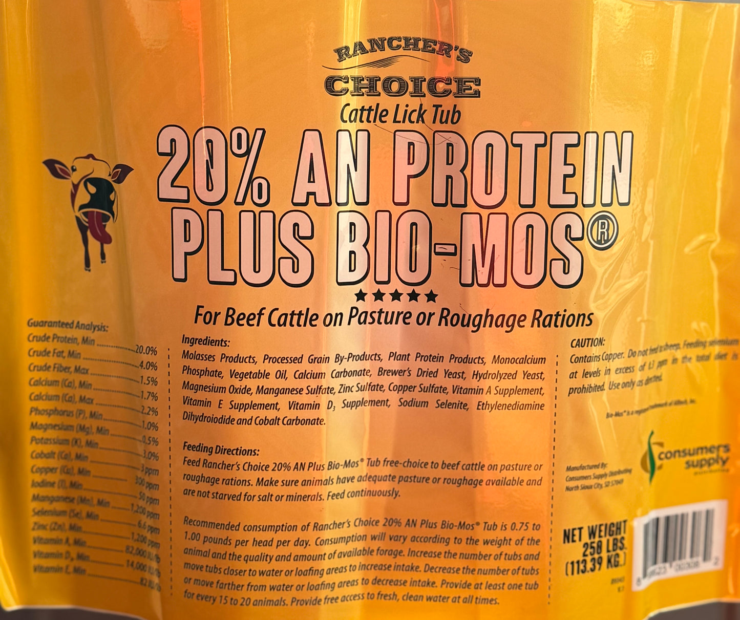 Rancher's Choice 20% ALL NATURAL PROTEIN + BIO-MOS
