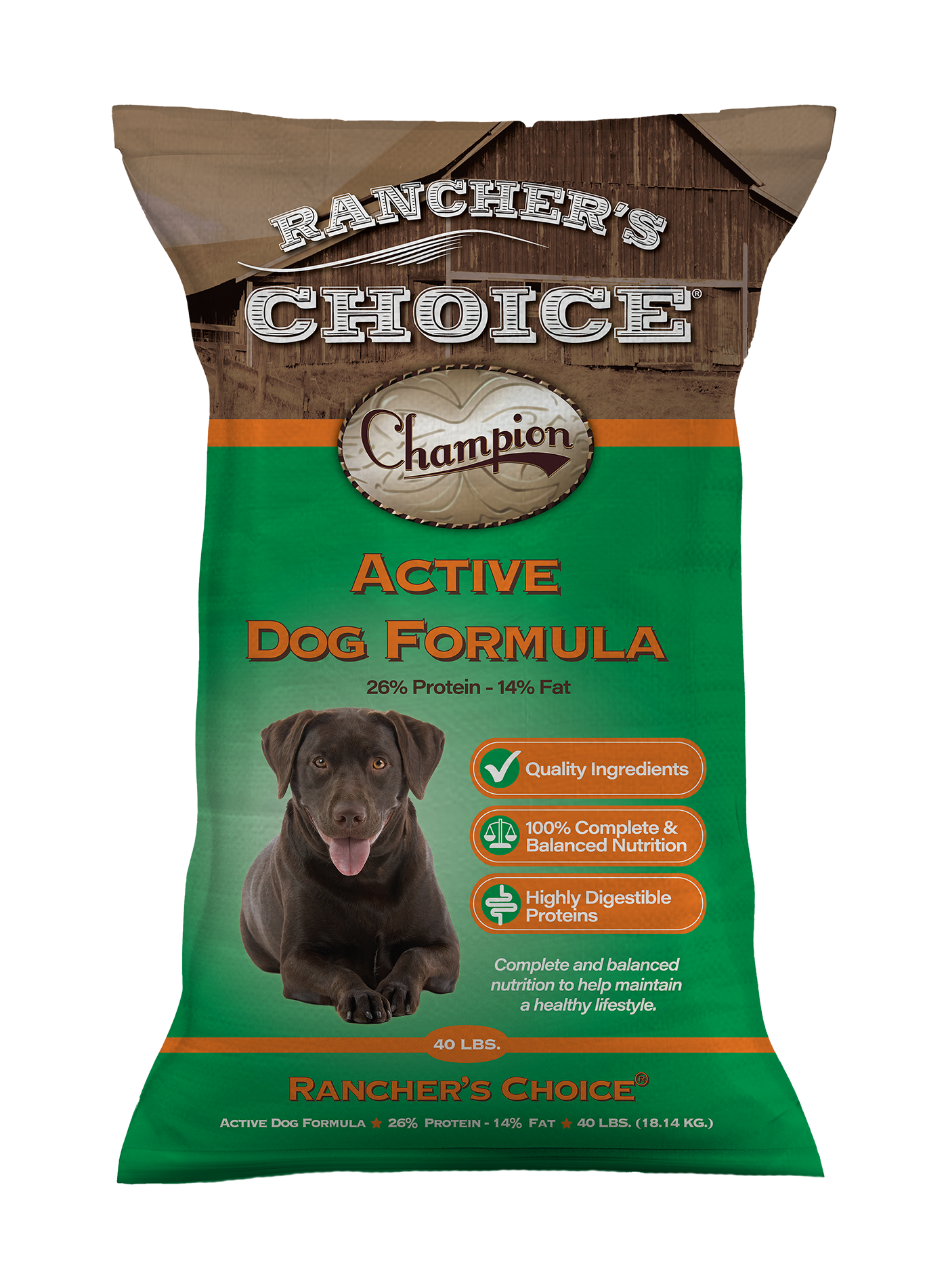 RANCHERS CHOICE ACTIVE 26-14, 40LB