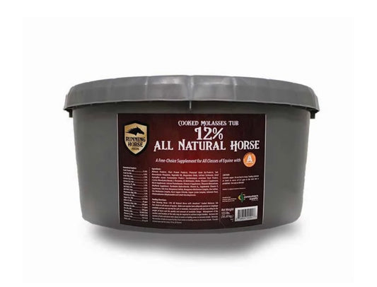 Running Horse 12% PROTEIN TUB WITH AMAFERM 125#