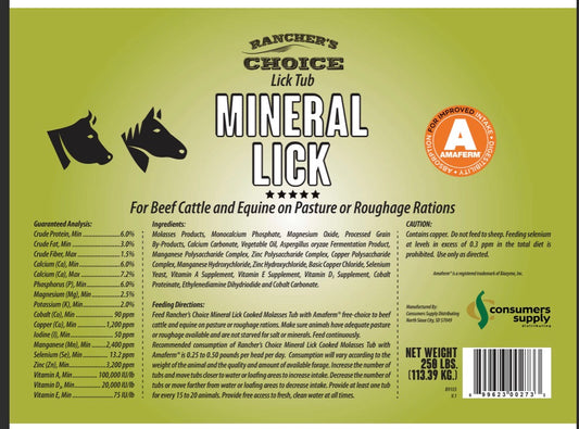 MINERAL LICK W/ AMAFERM