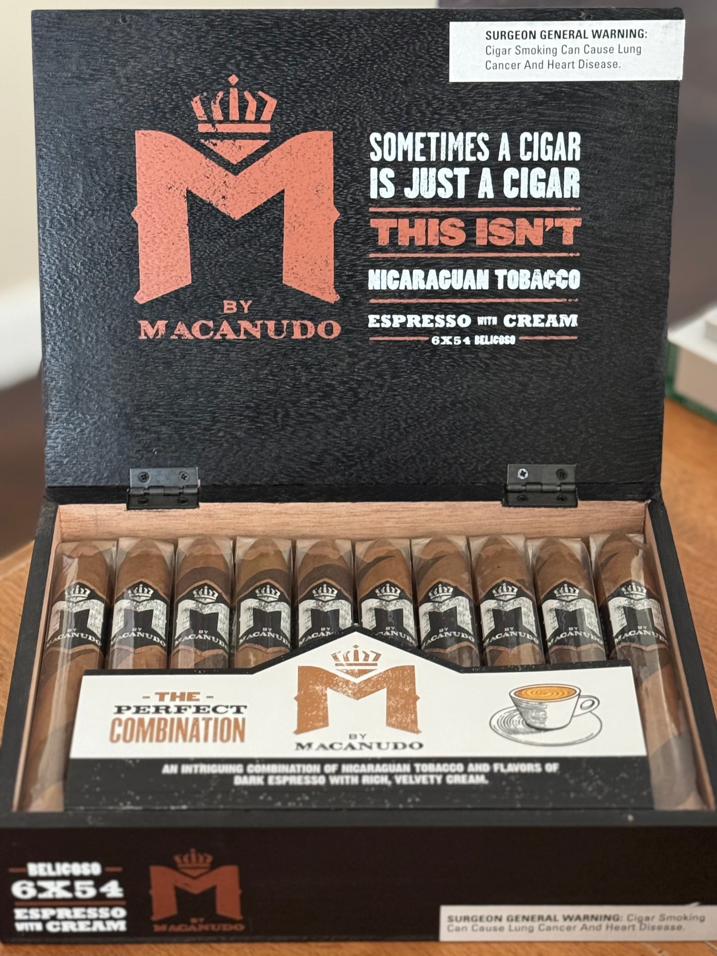 M by Macanudo Espresso Belicoso (1 stick 6x54)