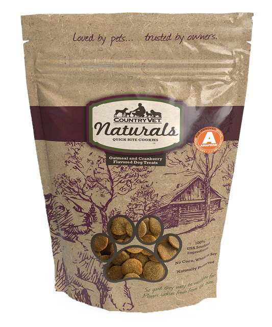 Country Vet NATURALS - OATMEAL & CRANBERRY QUICK BITE COOKIES