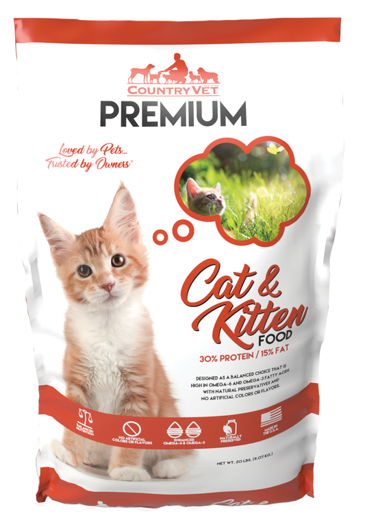 COUNTRY VET PREMIUM CAT 30-15,  20LB
