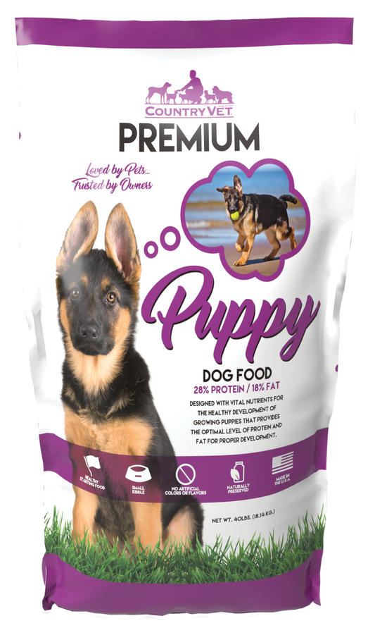 COUNTRY VET PREMIUM PUPPY 28-18, 20LB