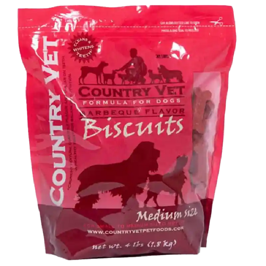 Country Vet BARBEQUE - MEDIUM BISCUIT - 8 X 4LB