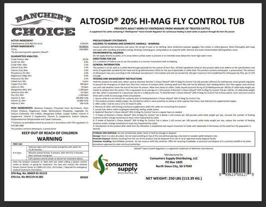 Rancher's Choice 20% HI MAG & ALTOSID FLY CONTROL