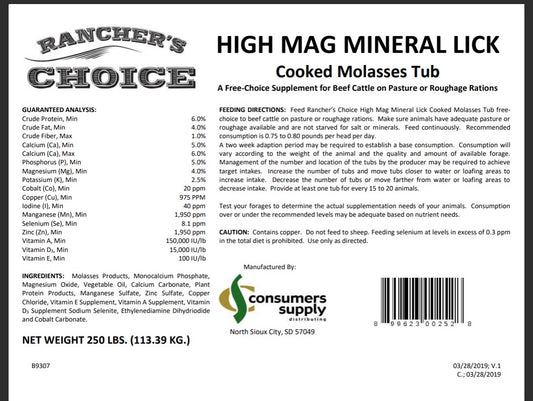 HI MAG MINERAL LICK