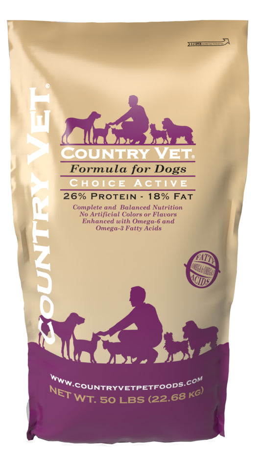 Country Vet Choice Active Dog 26-18 bag 50lb