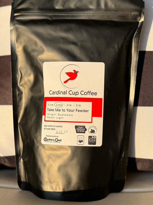 Cardinal Cup Coffee Take Me to Your Feeder